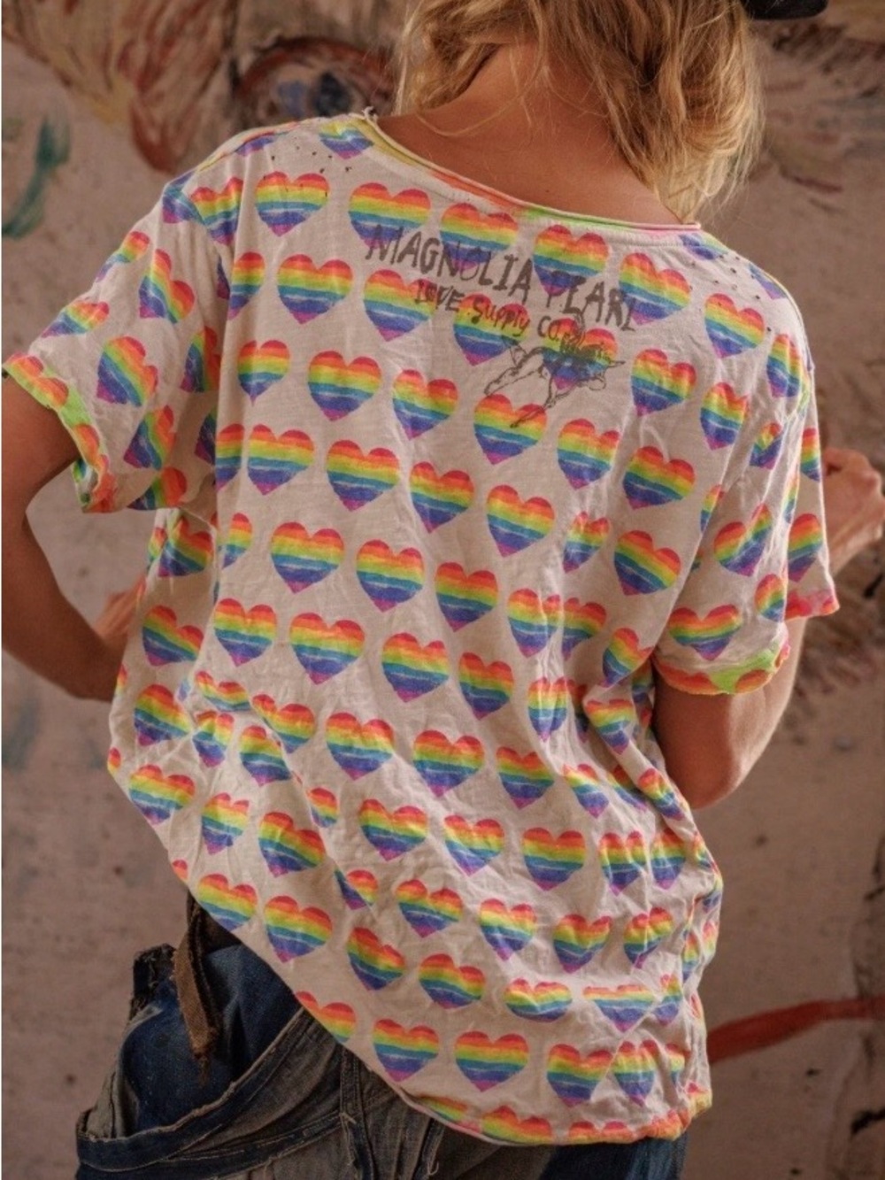 NWT Magnolia Pearl Lovebows Chakra Heart Tee (SOLD OUT)